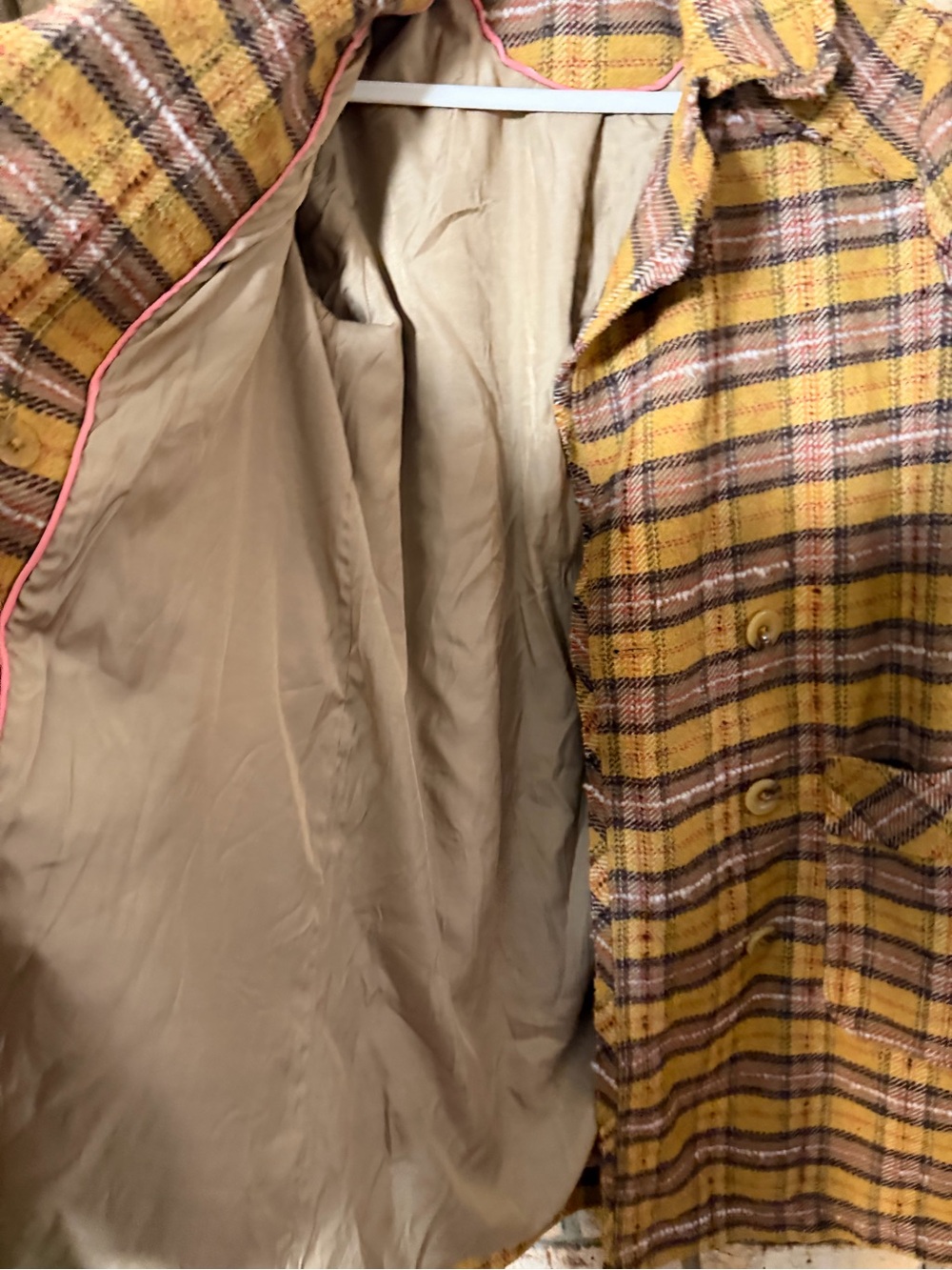 Free People plaid jacket Xs PTP 21” - Picture 3 of 5